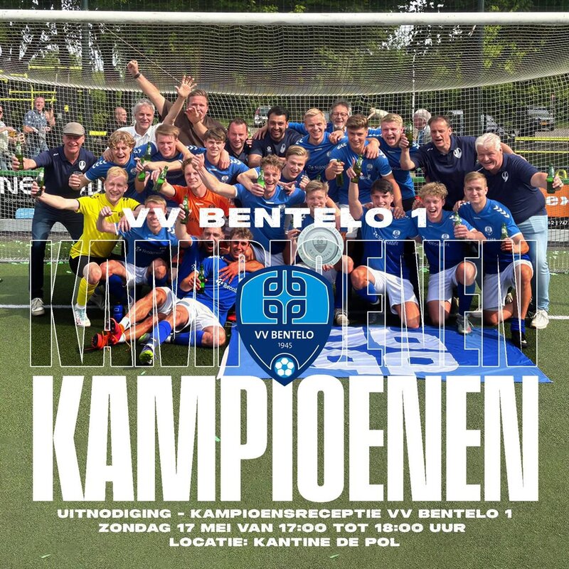 Laatste wedstrijd & kampioensreceptie