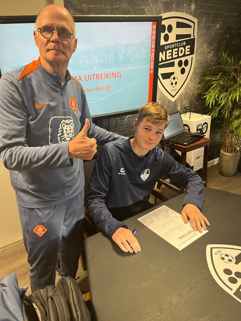 Jesse ter Doest behaalt diploma VC1 Pupillen