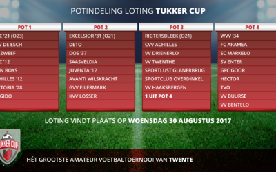 De potindeling van de tukkercup is bekend!